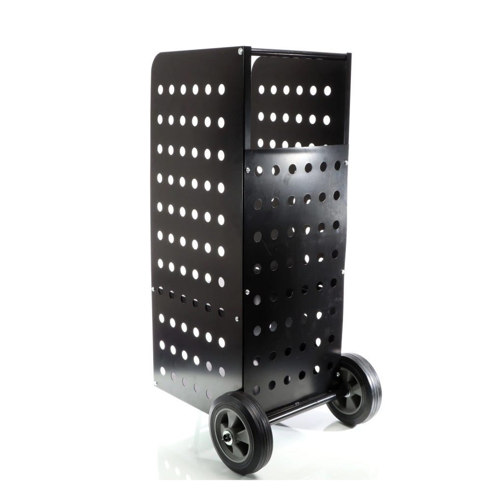 Carrello portalegna da camino XL 53x36x106 cm, con ruote in gomma piena, per trasporto legna da ardere