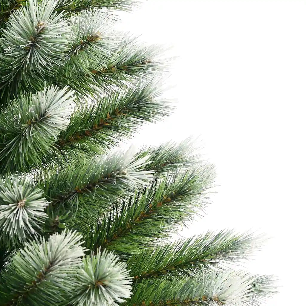 Albero di Natale artificiale a cerniera con neve fioccata