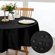 Tavolo Rond 140cm, Tavola Coperta Vetrata, Tavolino Coperto, Tavolo da Pranzo, Tavolo da Esterno, Tavolo da Festa, Tavolo da Cucina