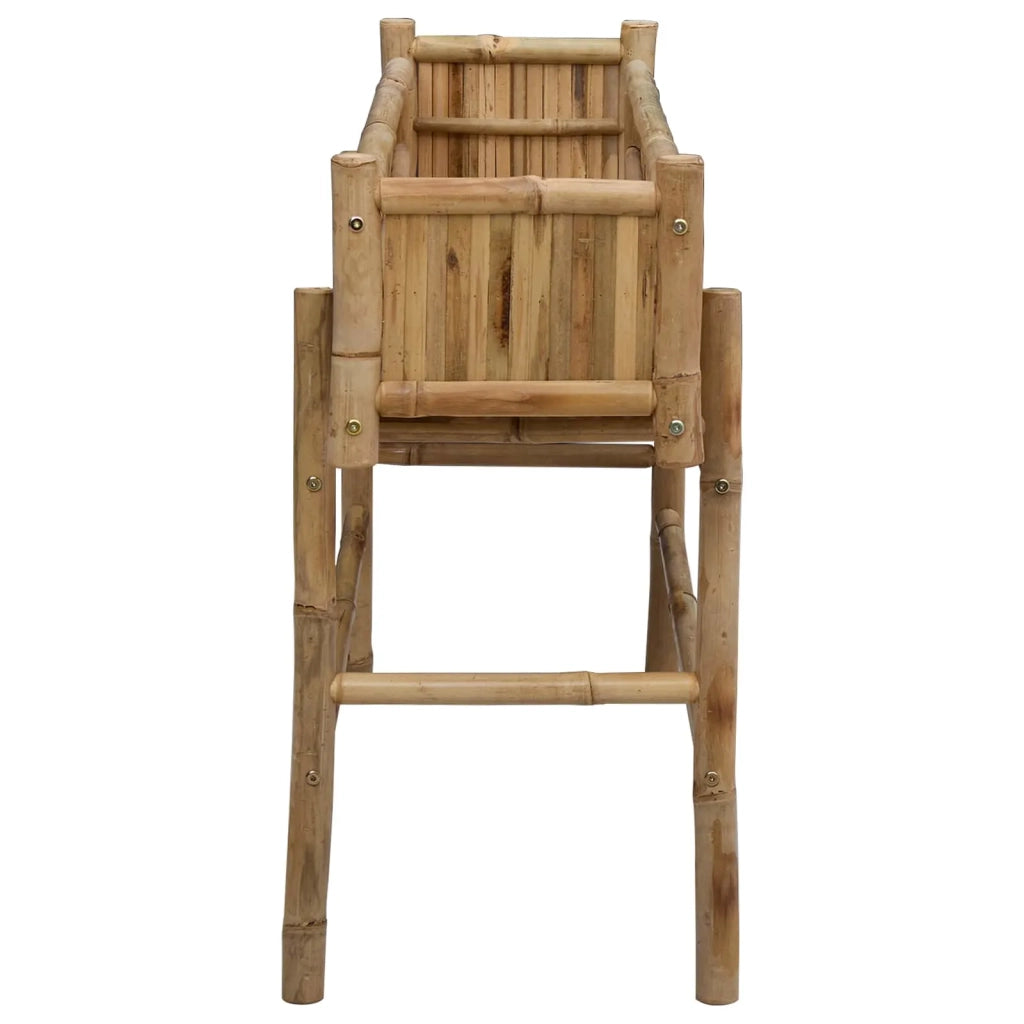 Vaso da Giardino con Supporto Naturale 100 x 38 x 74 cm Bambù 42028230
