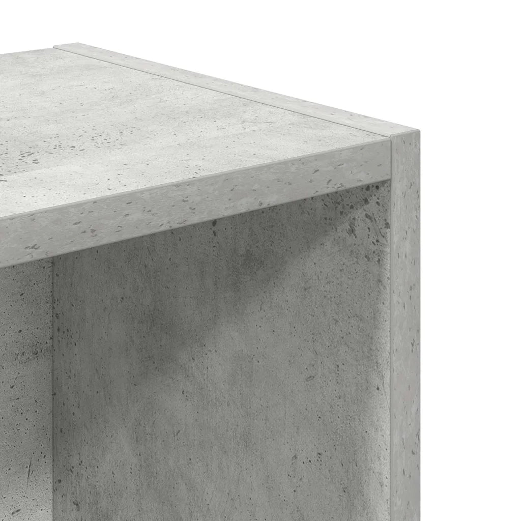 vidaXL Libreria Grigio Cemento 31x24x77 cm in Legno Multistrato