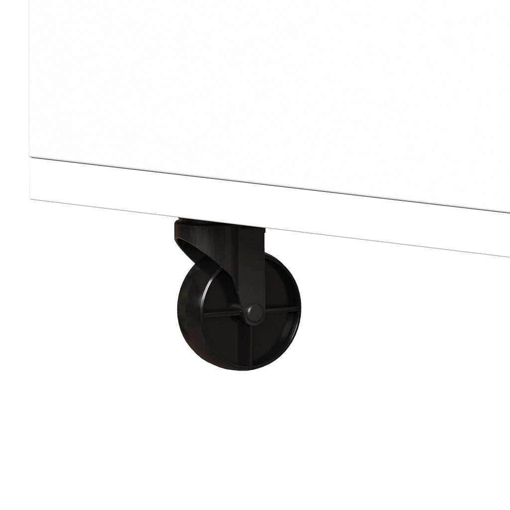 ARMADIO CUCINA con carrello estraibile 140x38x180 cm Bianco in MDF con LED