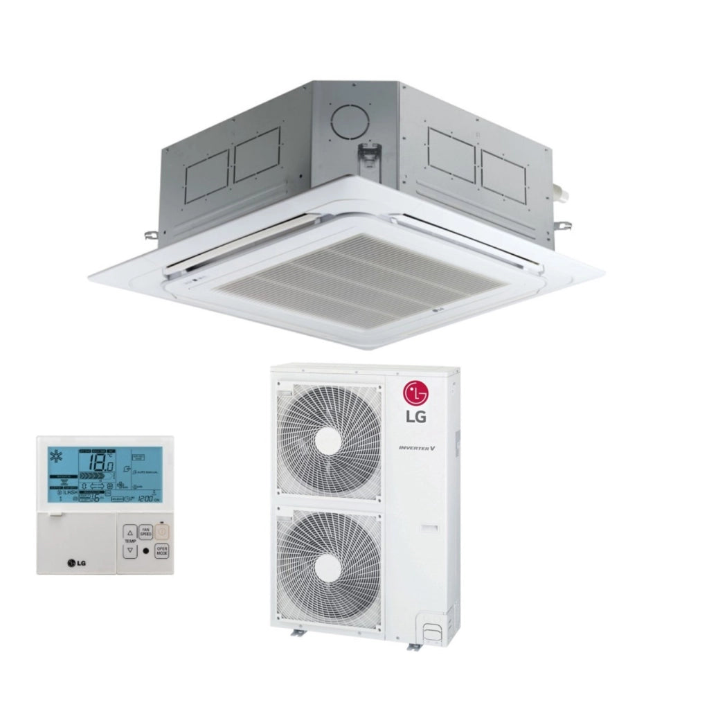 Condizionatore LG Cassetta a 4 Vie Inverter 48000 Btu UT48F R-32 Wi-Fi Optional con Pannello Incluso