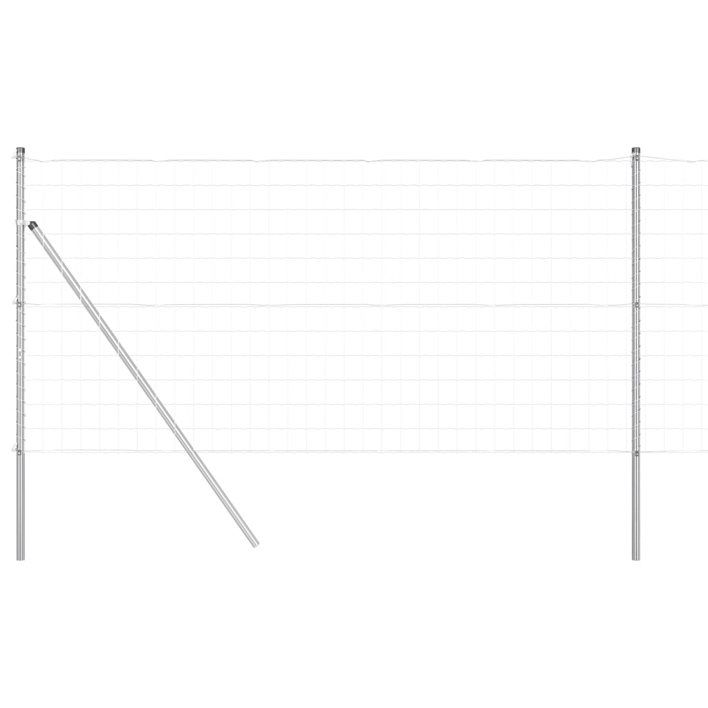 Euro Fence con 7 post 1x10 m Acciaio zincato