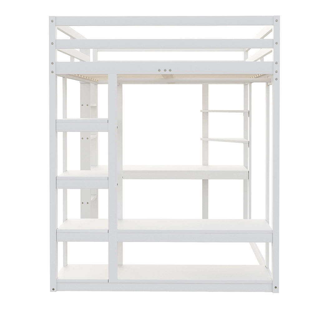 Letto a castello - Xylo - 140x200 cm scrivania bianco