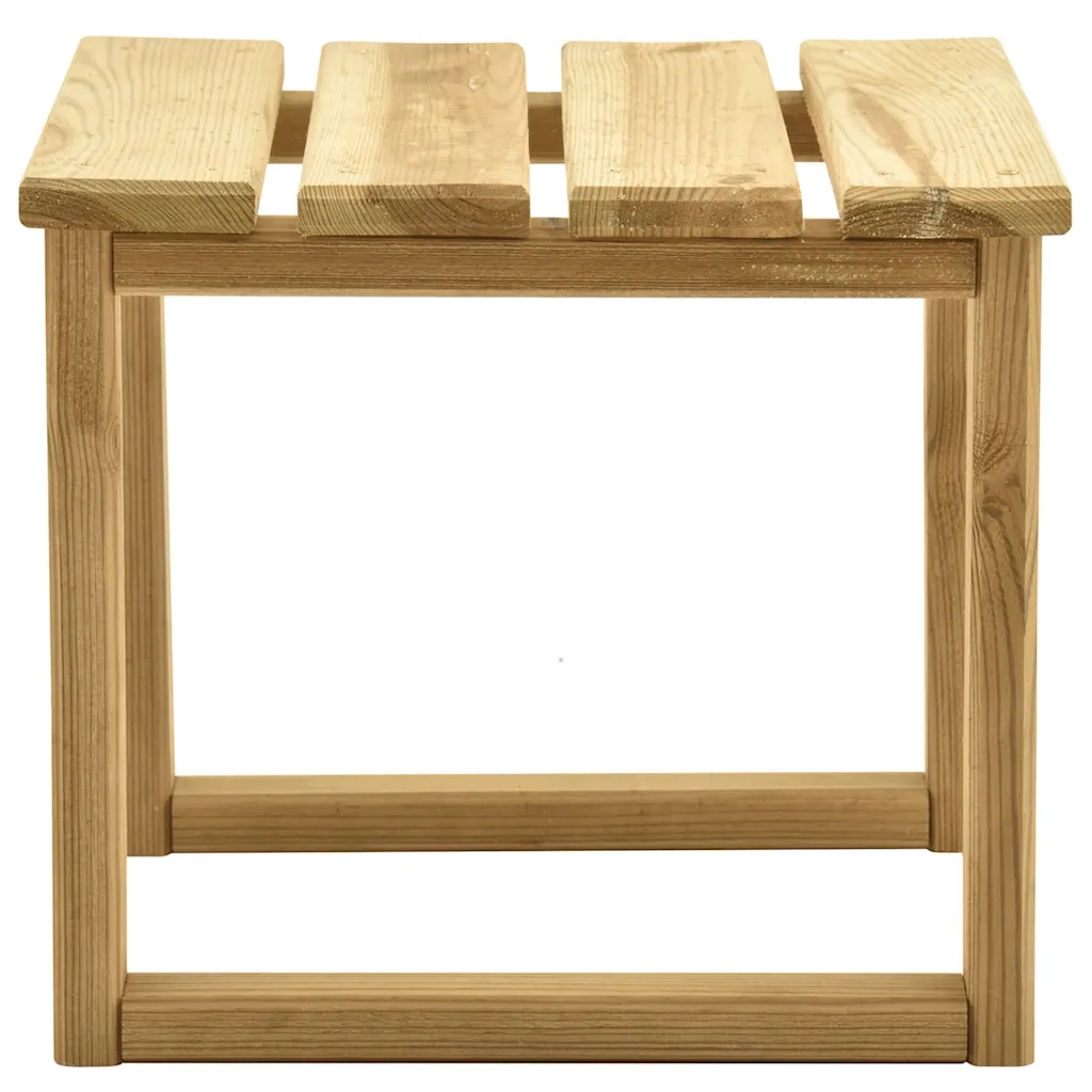 Lettino Prendisole con Tavolino in Legno di Pino Impregnato cod mxl 19857