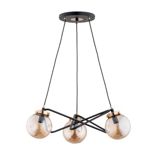 Lampada a sospensione VEGA industriale 3 luci E14 Alfa