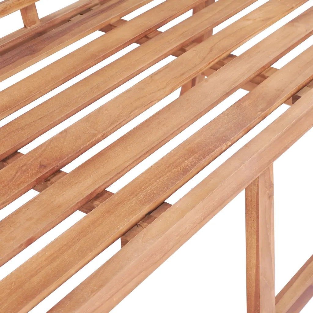 Panca da Corridoio-Sgabello-Panca da esterno 127x58,5x92,5 cm in Legno Massello di Teak