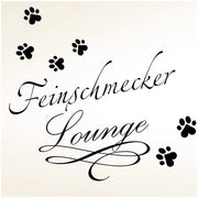 Muursticker Gourmet Lounge I nero (BxH) 40 x 31 cm con piedini autoadesivi per animali domestici