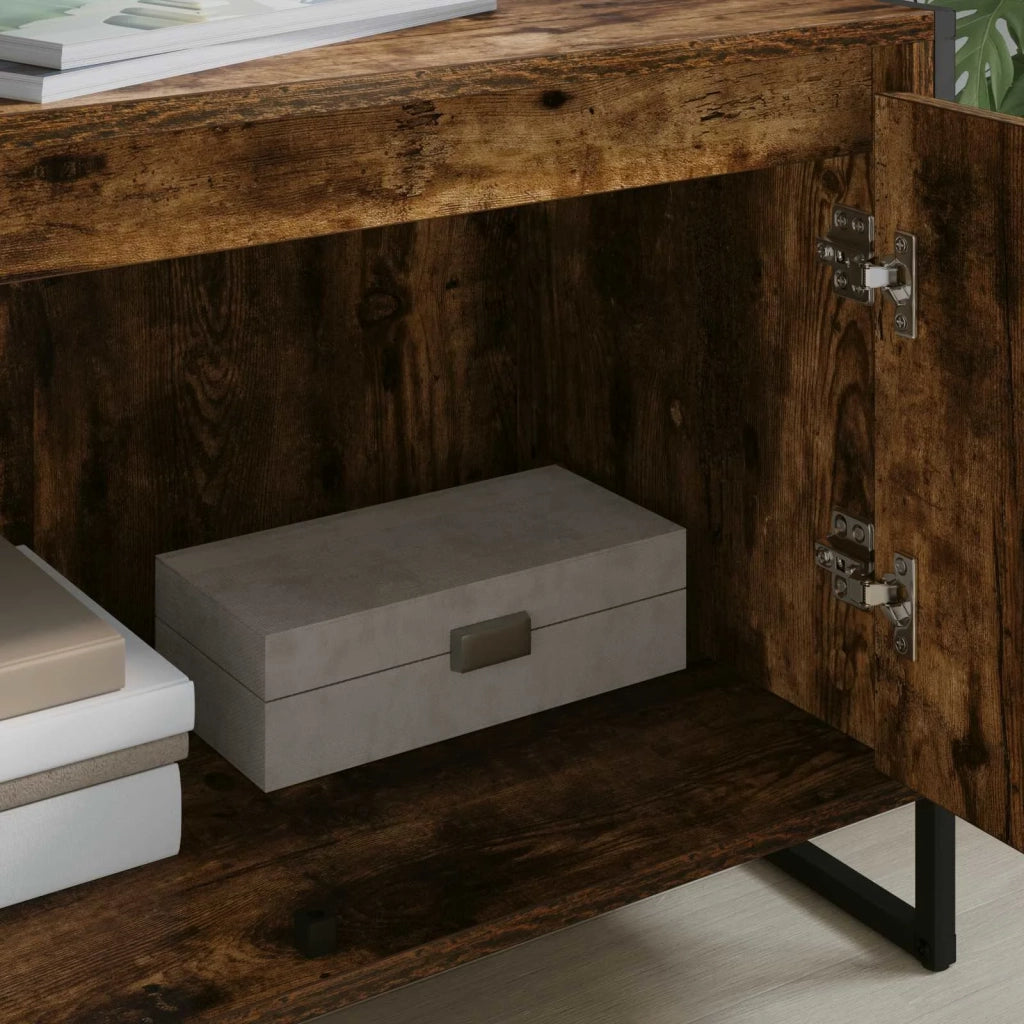 Mobile TV Quercia Fumosa 140 x 36 x 49.5 cm Legno multistrato 886512