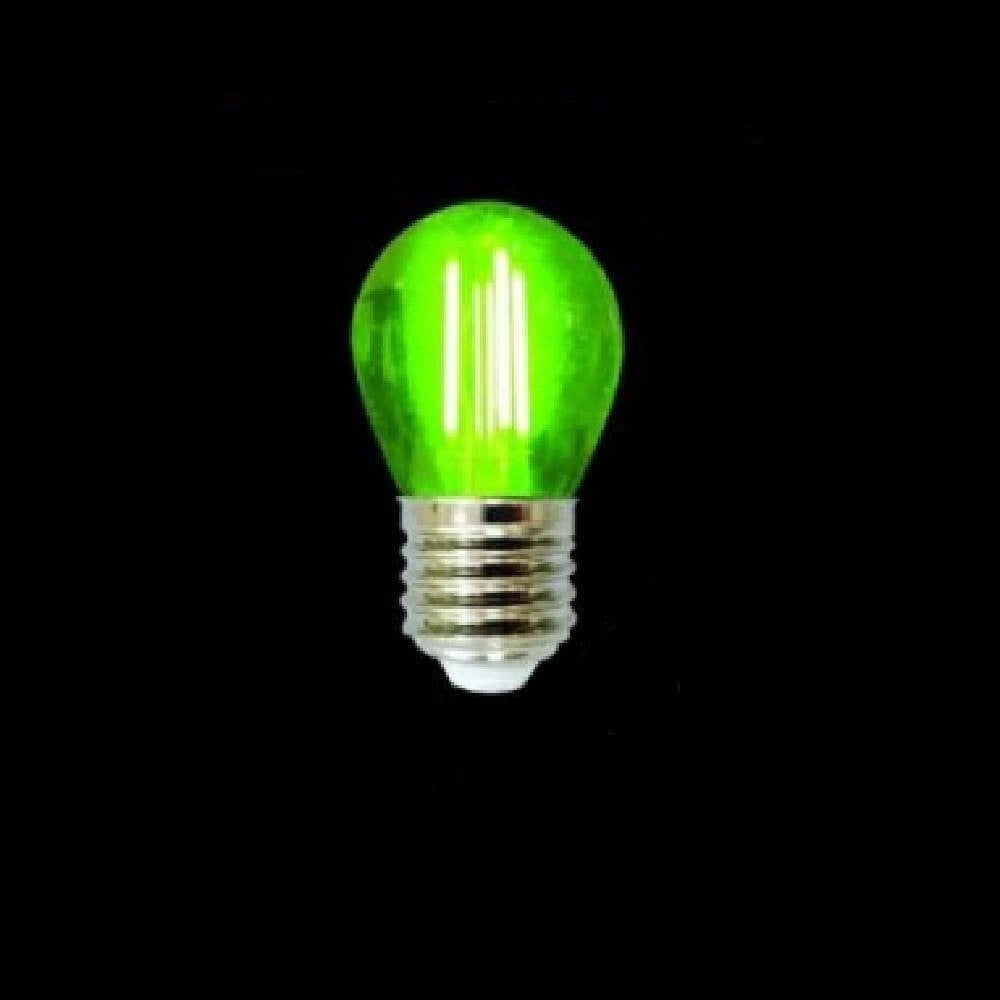 Trade Shop - Lampadina Led A Globo A Filamento G45 Attacco E27 4w Luce Colorata Verde G45a-tv -