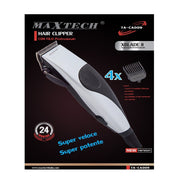 Trade Shop - Tagliacapelli Rasoio Con Filo Elettrico Regolabile Spazzola Maxtech Da Uomo Ta-ca009 -