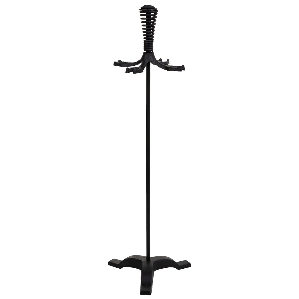 Set attrezzi per camino in metallo nero 5pz 19x19x65h cm