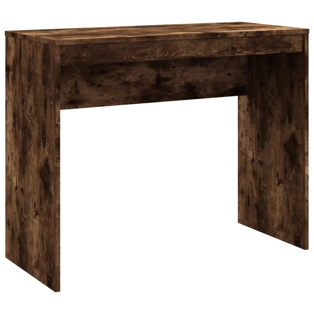 Scrivania Rovere Fumo 90x40x72 cm in Legno Multistrato 815303