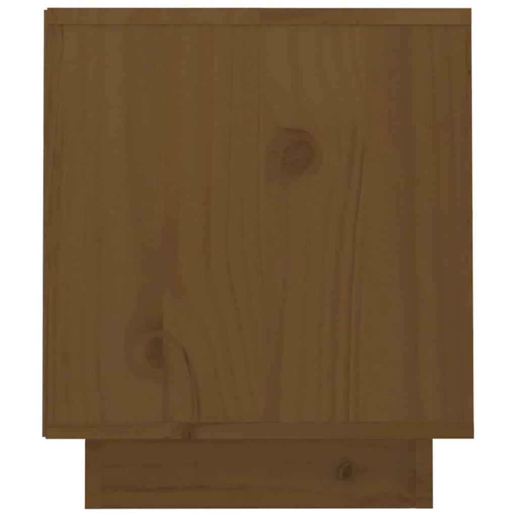 Mobile TV multimediale scaffale TV credenza TV sala da pranzo soggiorno camera da letto color miele 70 x 34 x 40 cm legno di pino massiccio marrone 02_0027714