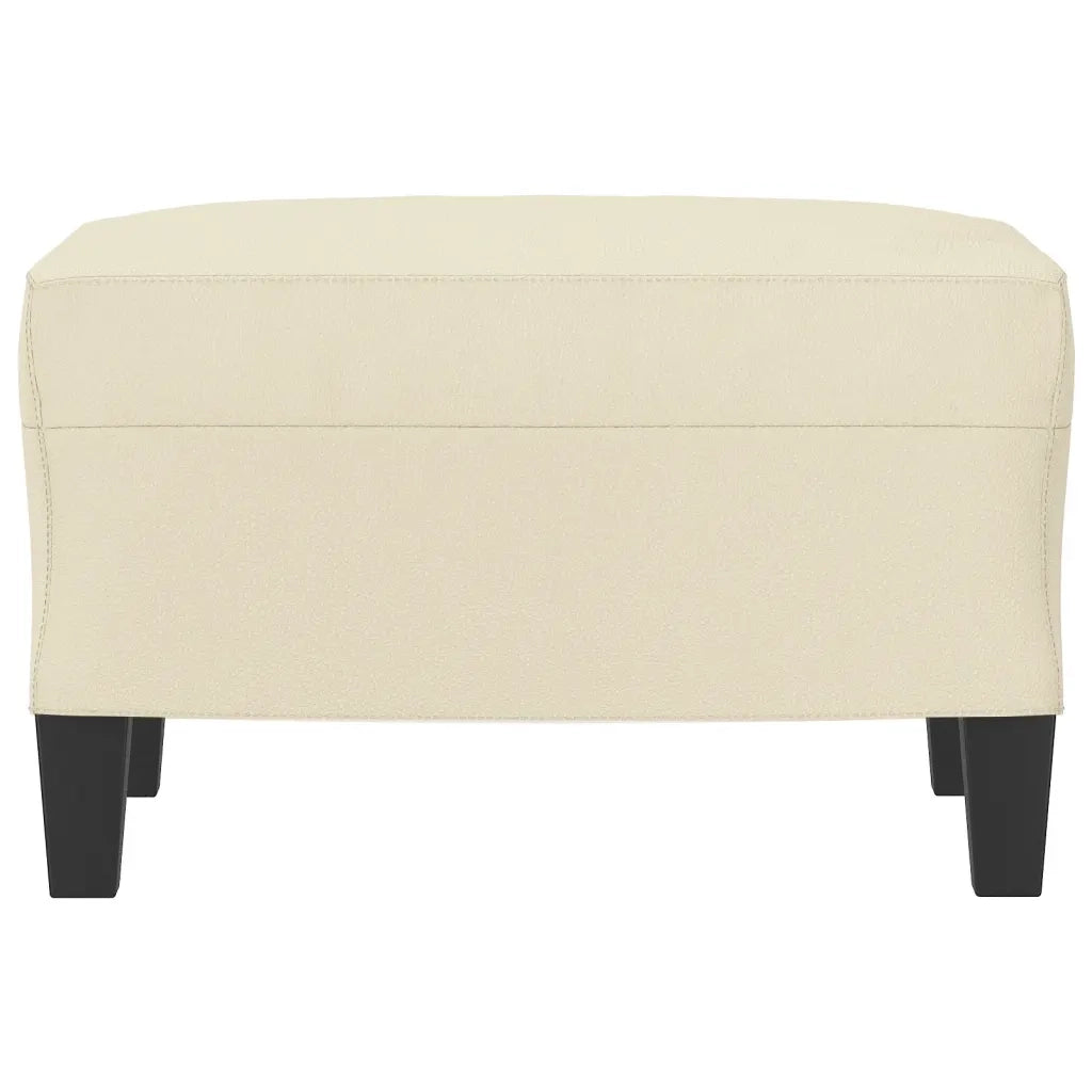 Poggiapiedi Crema 60x50x41 cm in Similpelle 349336