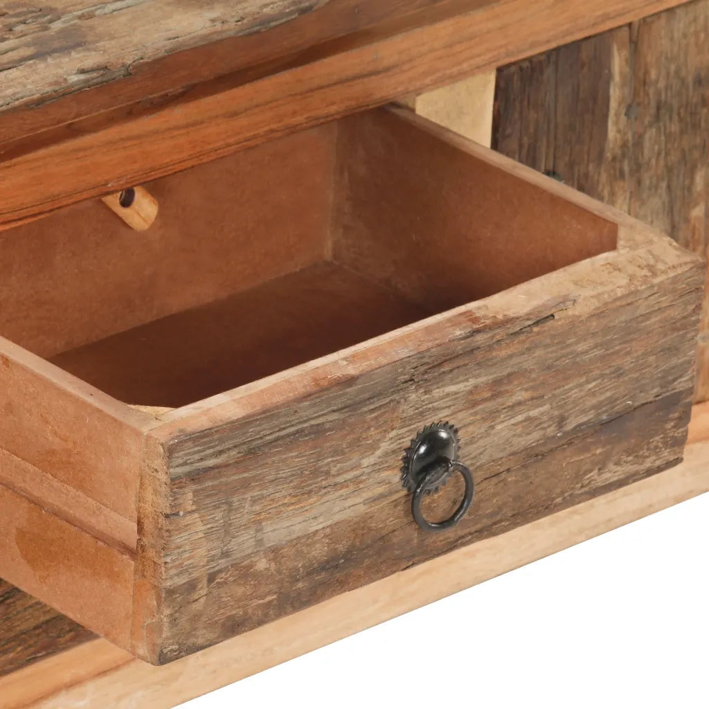 Mobile Porta TV 120x30x40cm in Massello di Acacia e di Recupero cod mxl 64508
