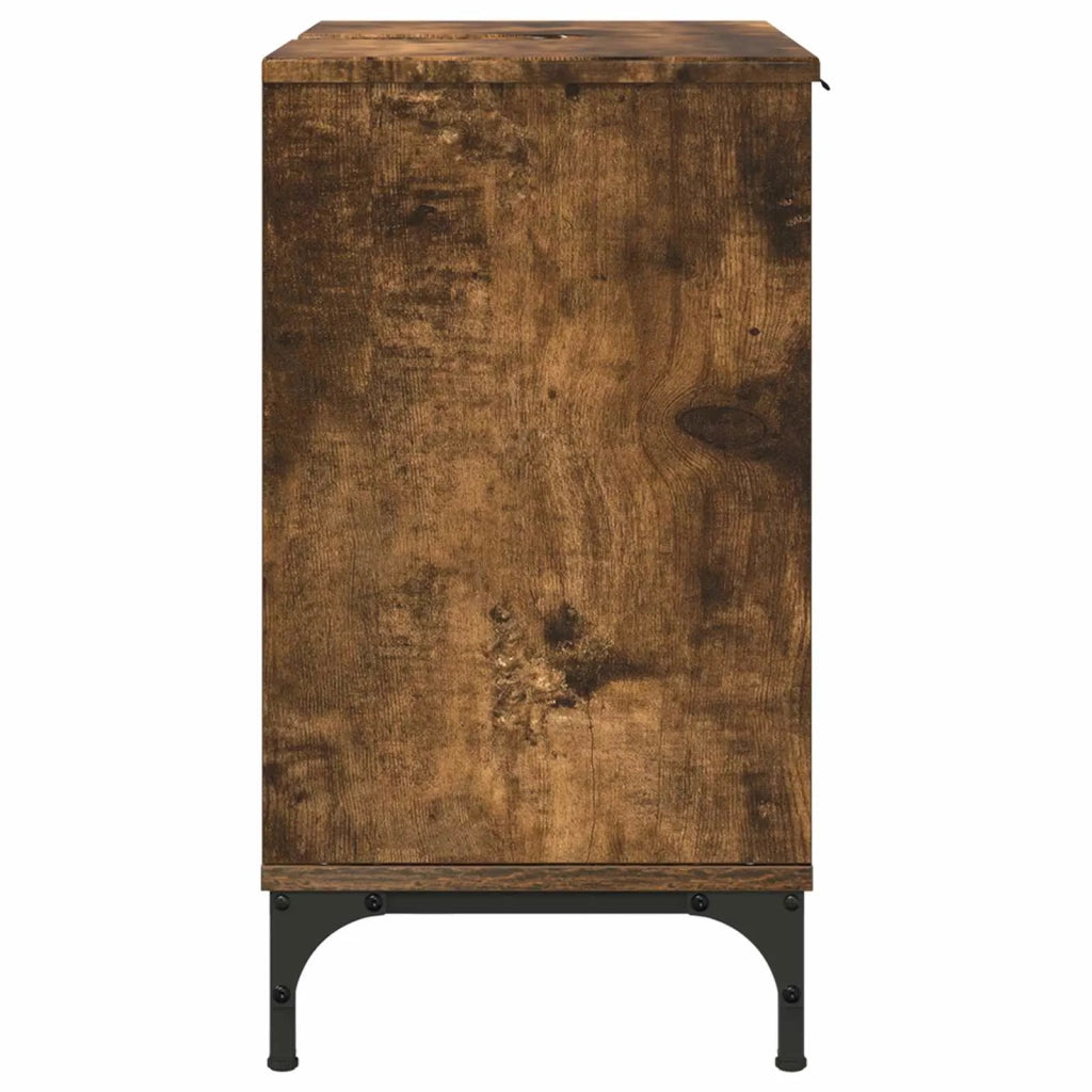 Armadio per Lavabo da Bagno Rovere fumé 60,5 x 33,5 x 61 cm 883419