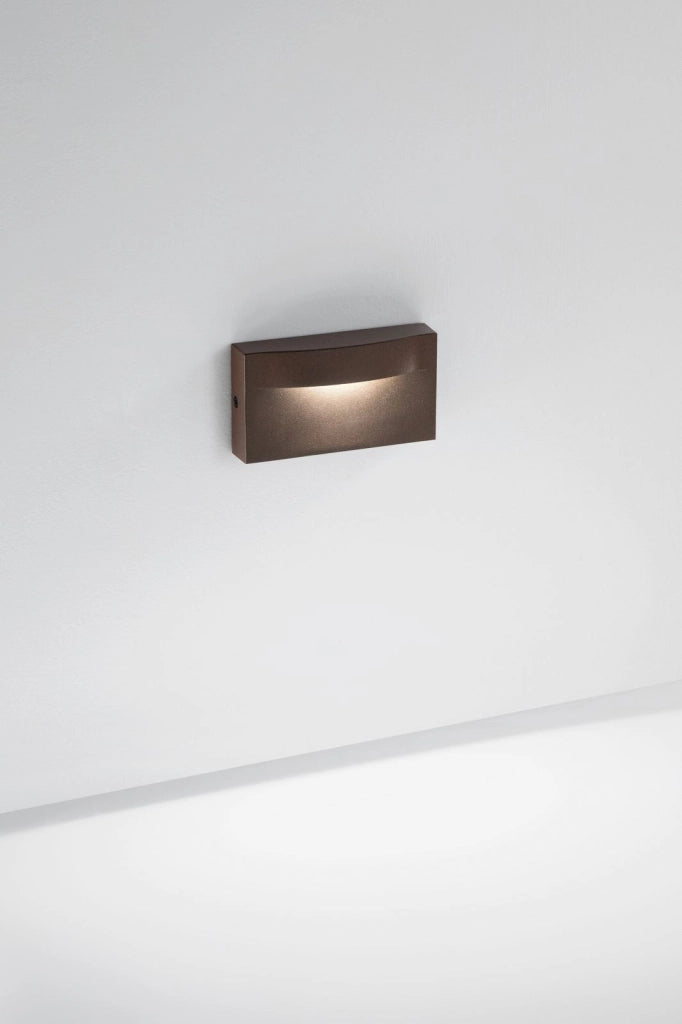 APPLIQUE LED MOBULA BRONZO IN ALLUMINIO 8W 1100LM 3000K IP65 420X180X165MM