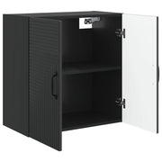 Armadietto a Muro | Mobiletto a muro Nero 59 x 31 x 60 cm Legno ingegnerizzato