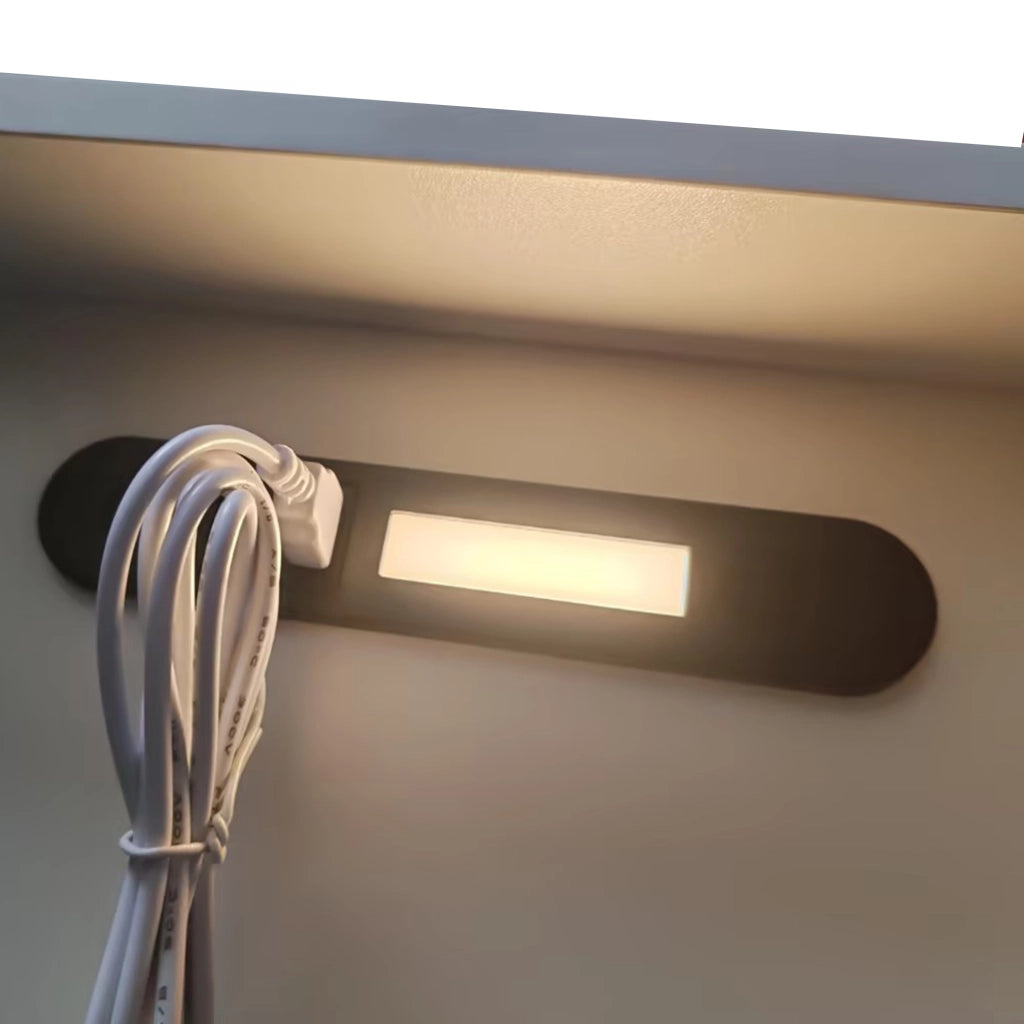 Letto a soppalco 90×200 cm; letto singolo con ripiani; LED; USB e sponde; senza materasso; legno; grigio