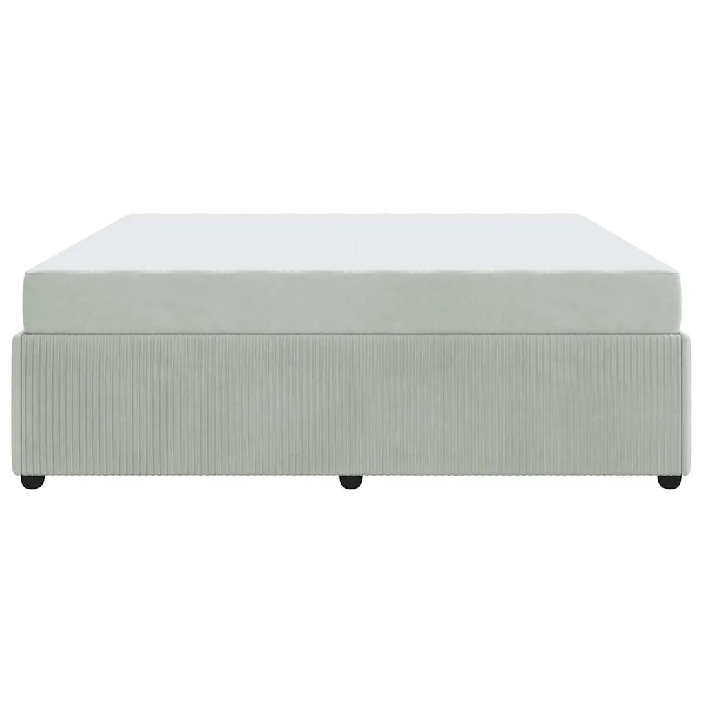 Struttura del letto Grigio chiaro 180 x 200 cm Tessuto
