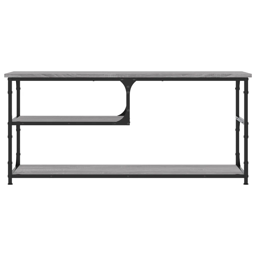 Mobile TV Grigio Sonoma 103x38x46,5cm Legno Multistrato Acciaio 831826