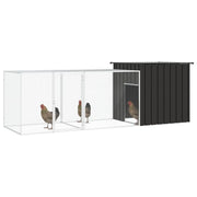 Gabbia per Polli Antracite 300x91x100 cm Acciaio Zincato 3106452