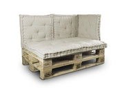 Cuscino Mattonella Per Seduta-Schienale Divani Pallet Cuscino Per Bancale - 80x120 - Beige
