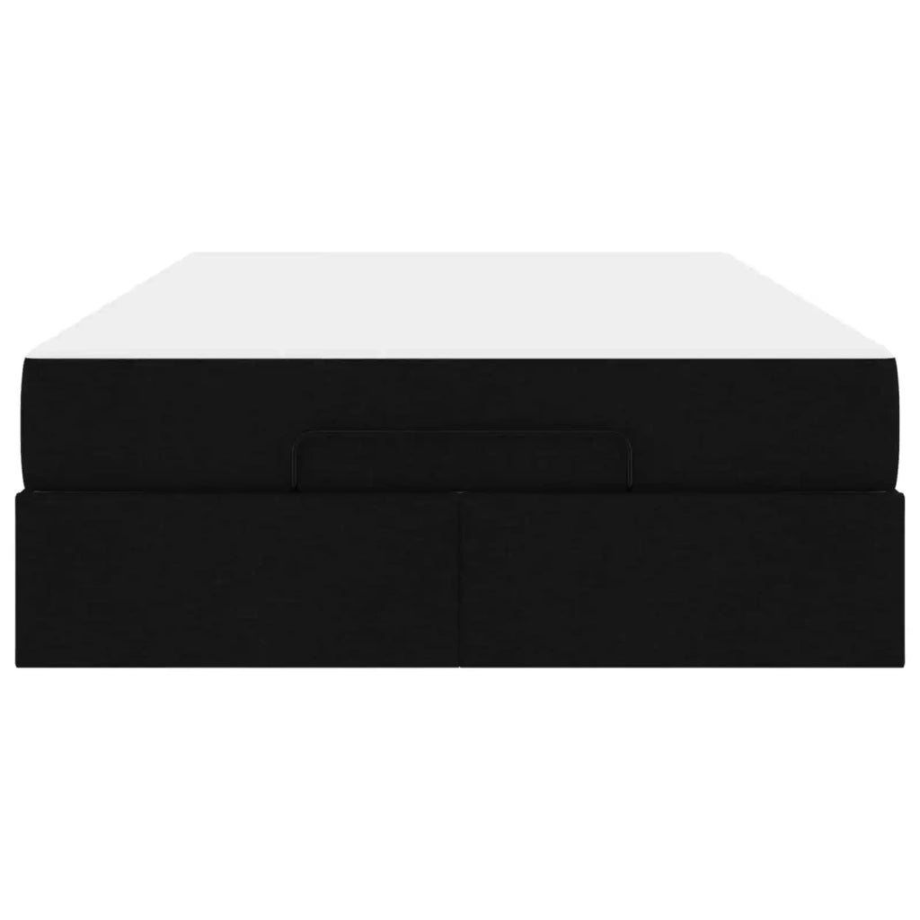 Struttura letto con materasso 2 pcs Nero Tessuto 3399482