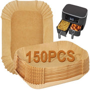 Cartucce di carta per forno aeree, 150 pezzi Accessori per forno aereo per modelli Dual Zone 7,6L AF300EU/ AF200EU/ Dual Zone 9,5L AF400EU/ AF400EUCP/ Double Stack xl SL400EU/ SL400EUCP