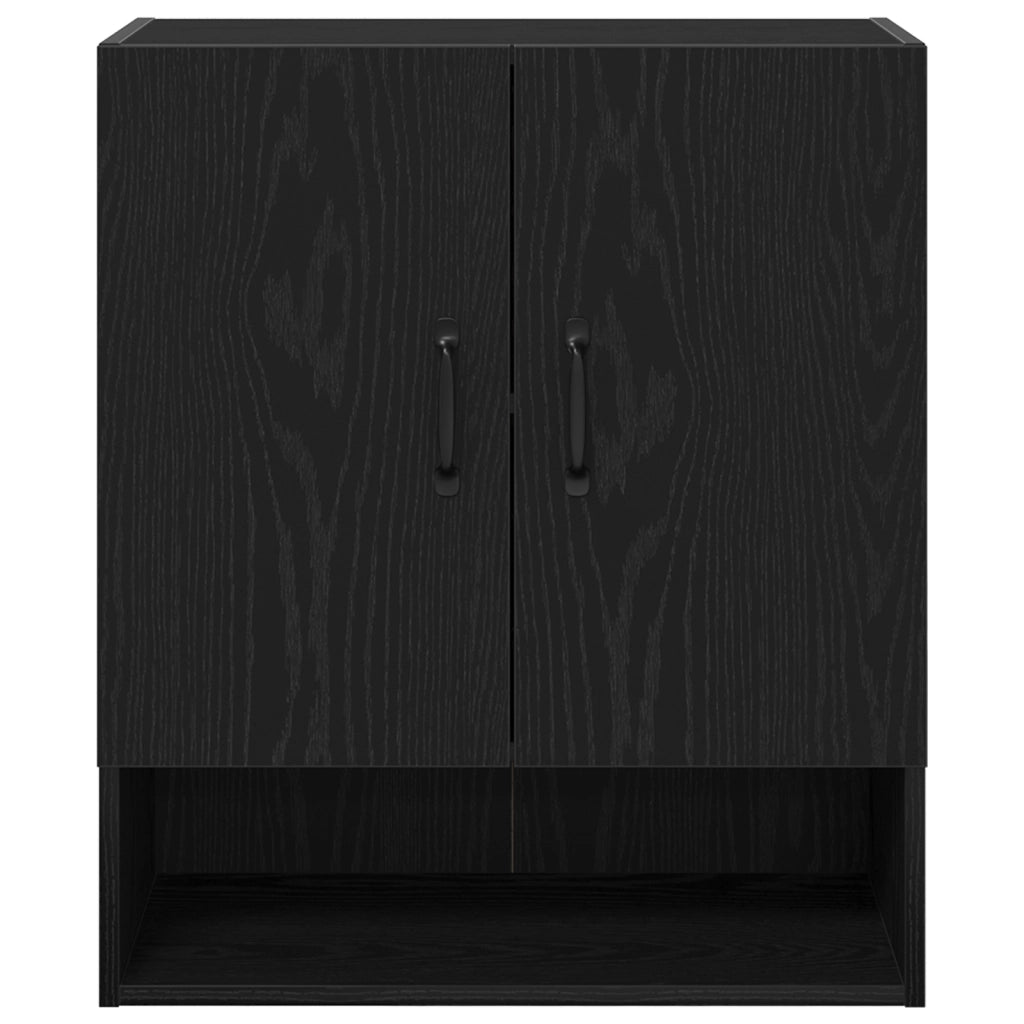 Armadio a muro  Nero Rovere 60x30x70 cm in legno ingegnerizzato