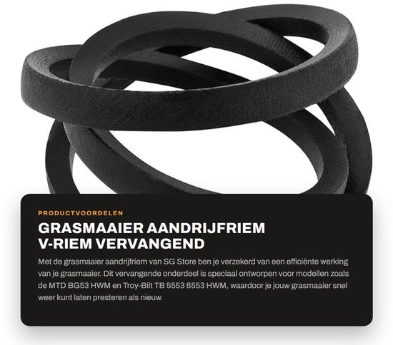 Rimpiazzo V-riem per motore - Circonferenza interna 750 mm - Circonferenza esterna 772 mm - Larghezza 10 mm - Compatibile con MTD/Troy-Bilt - Materiali in gomma/vezzi - Rimpiazzo per motore di taglio erba