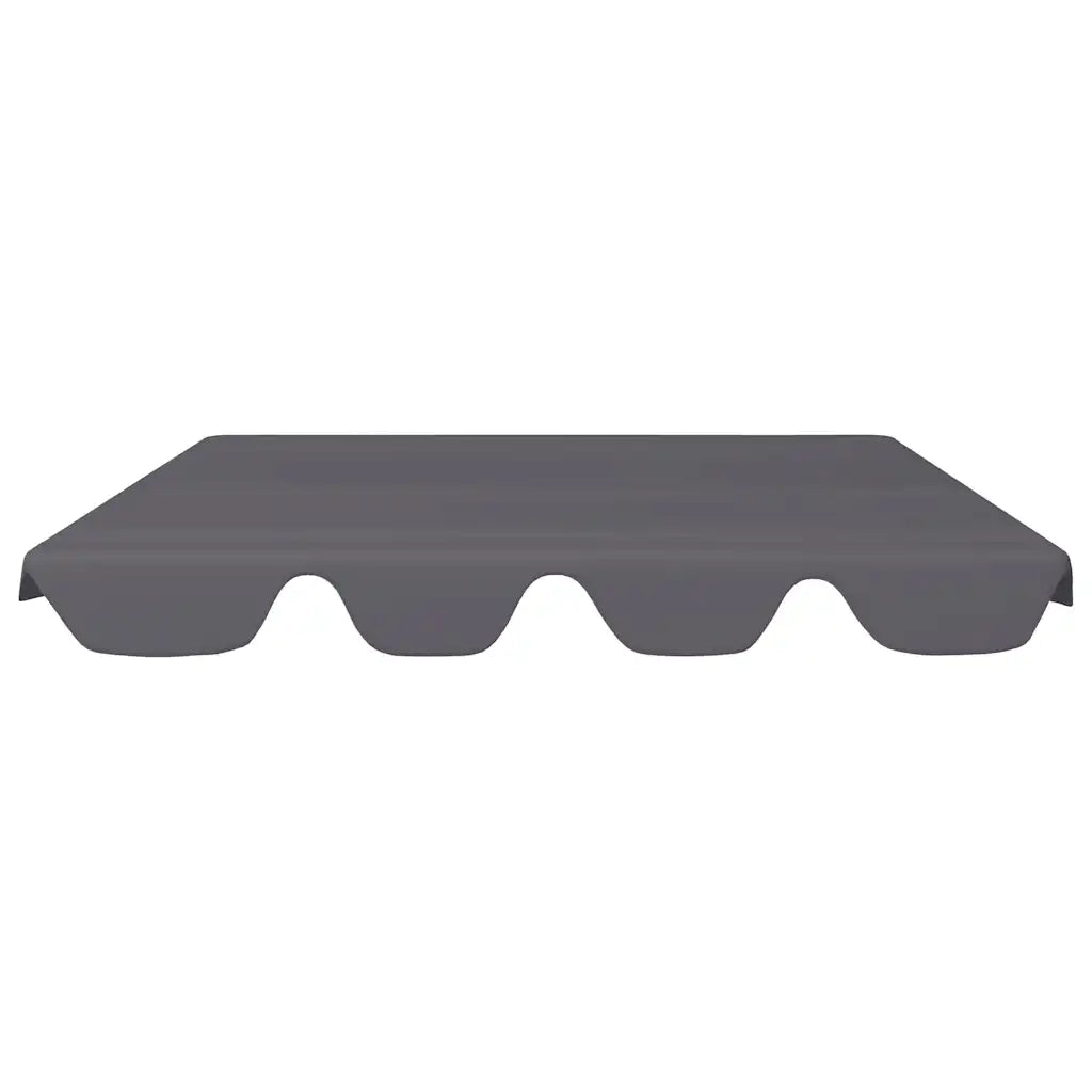 Baldacchino per Dondolo Giardino Antracite 150/130x105/70 cm 312099