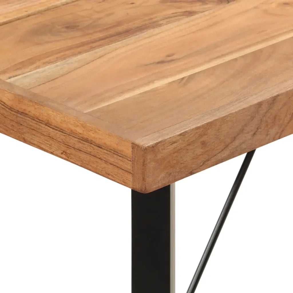Tavolino da Bar 180x70x107 cm Legno Massello di Acacia e Ferro 356378