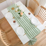 Telaio per tenda, Chiffon, Telaio elegante per interni ed esterni, per matrimoni, comunioni, moderno, lavabile, 3 m, verde matcha