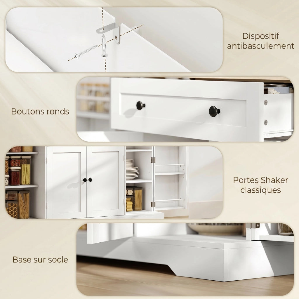 Credenza ¨C zephmum ¨C bianco 138x40x83,5