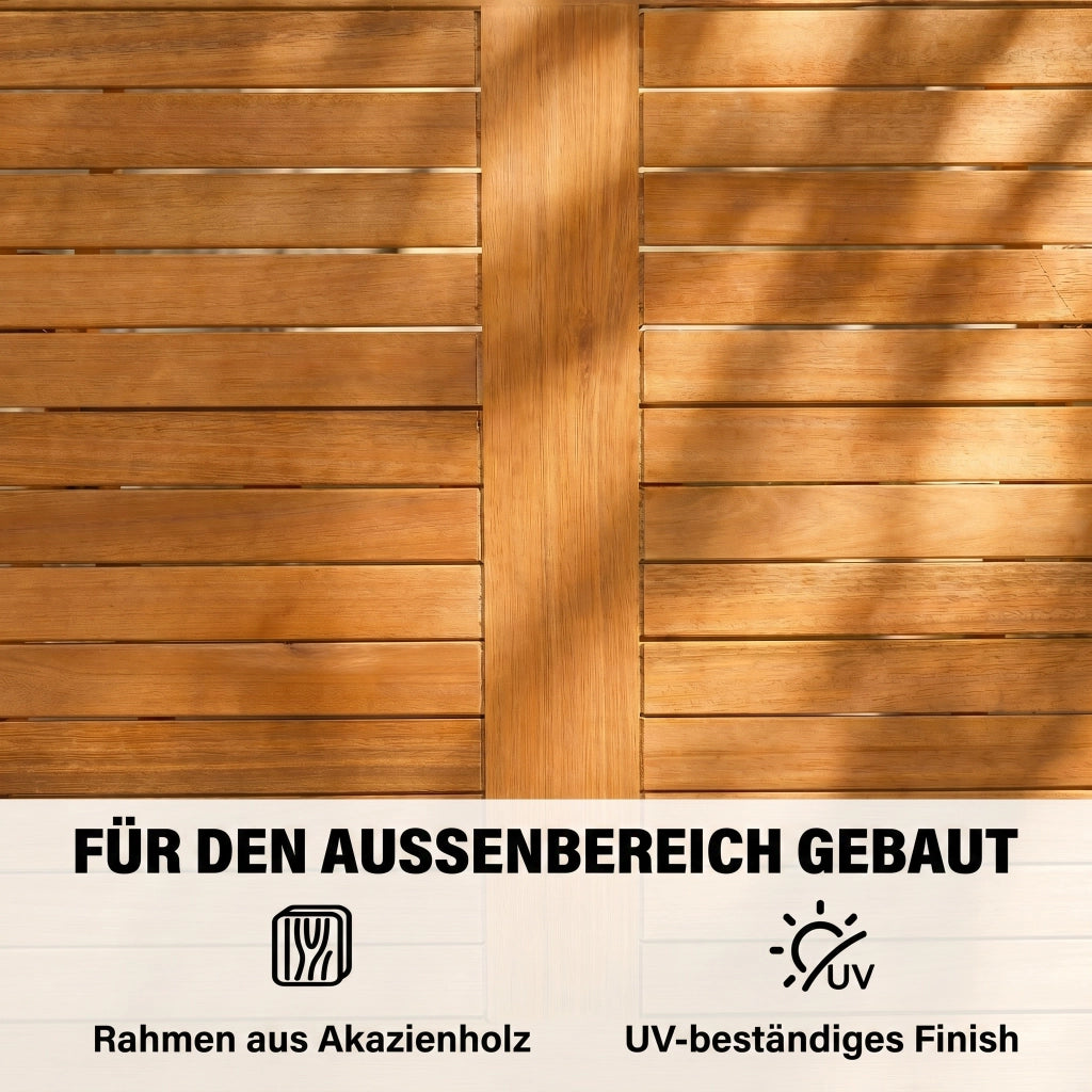 Set Tavolo e Sedie da Giardino 5 Pezzi ¨C Zephmum ¨C Legno di Acacia Pieghevole