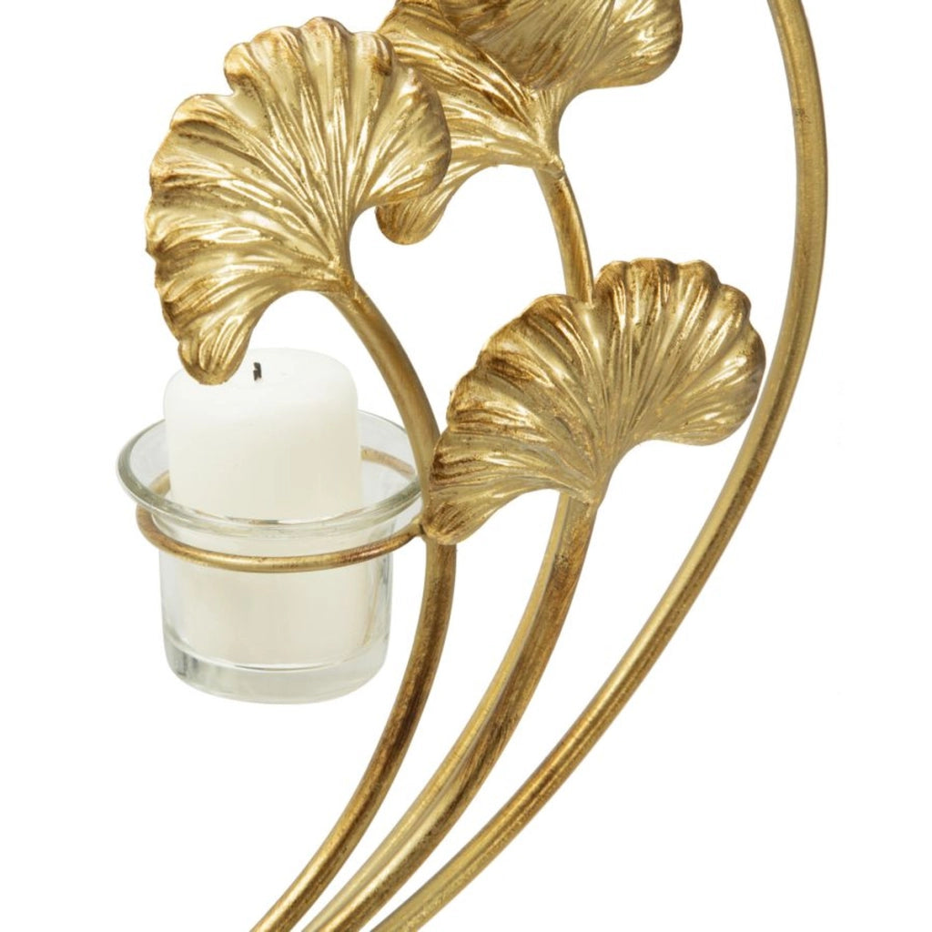 Portacandela VKH346, Oro, Metallo, 50x12x55 cm