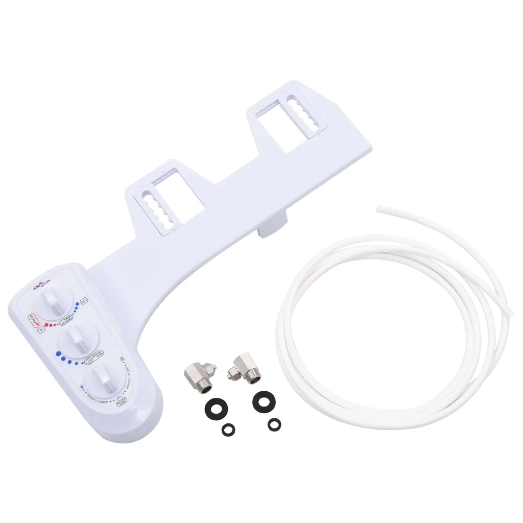 Bidet Accessorio per WC a Doppio Ugello Acqua Calda e Fredda CFW8917347