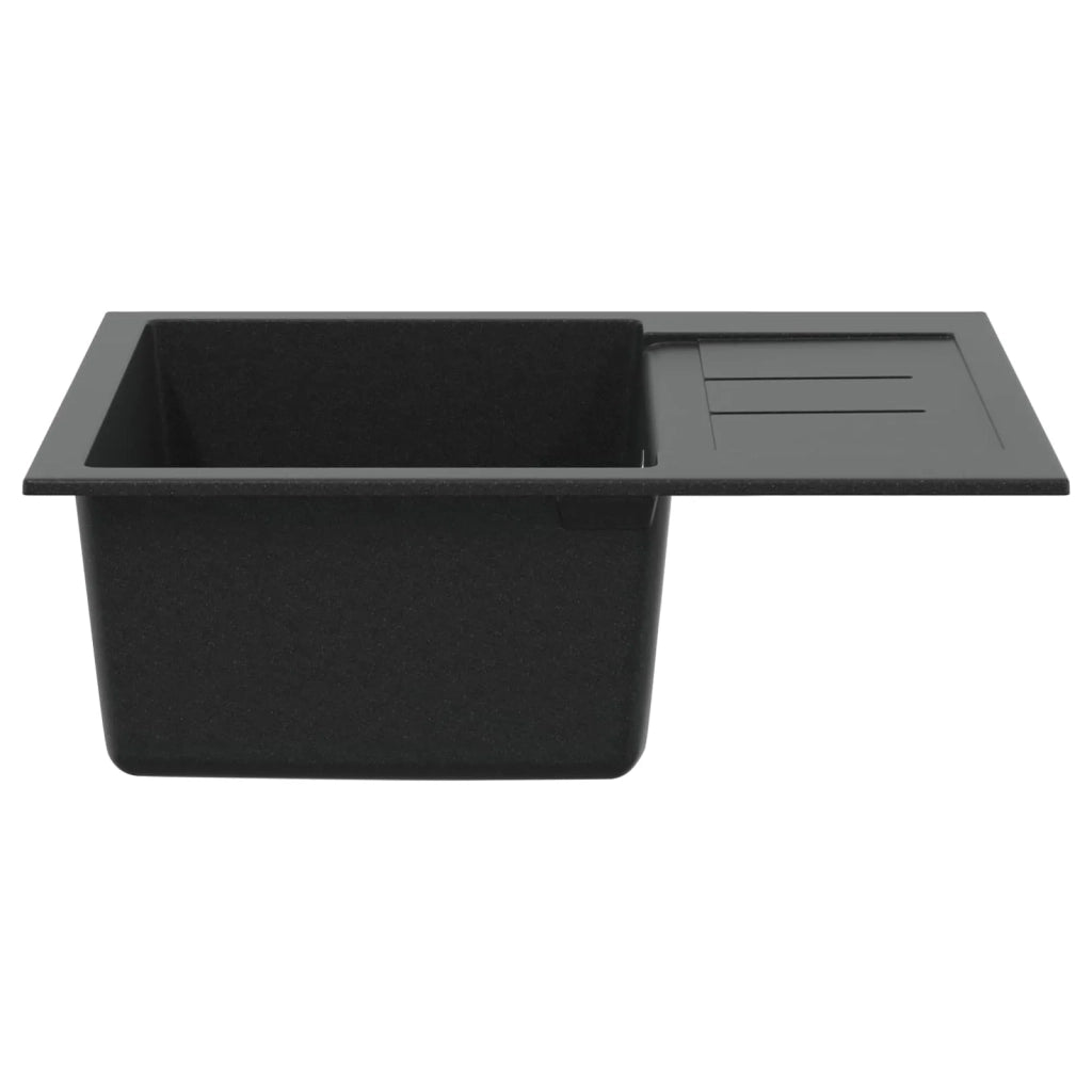 Lavello Nero 620 x 500 mm 80% Quarzo e 20% Resina 42028396
