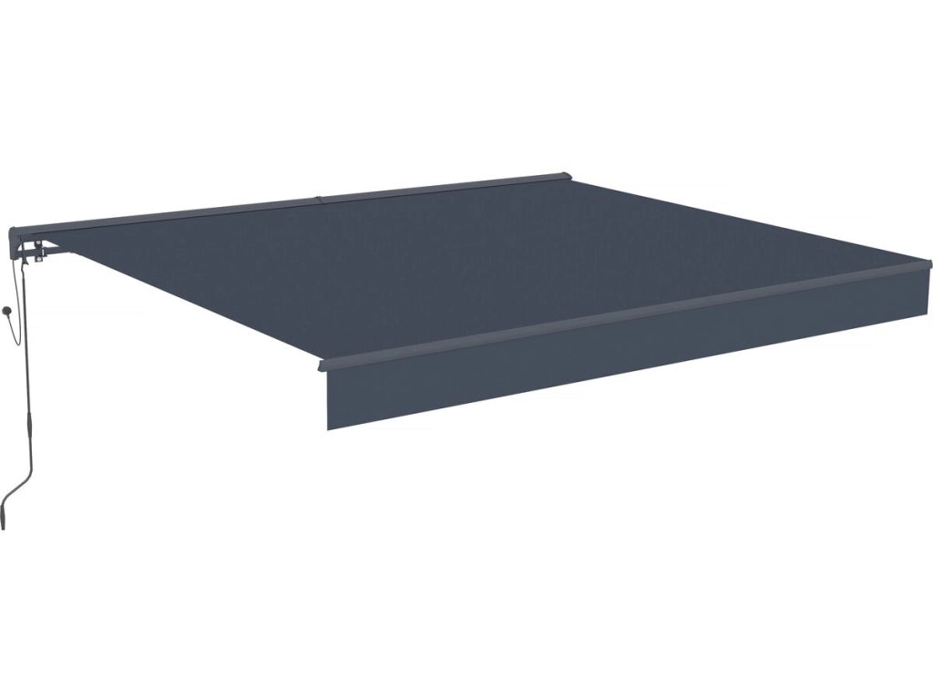 4 x 3 m Tenda retrattile motorizzata in alluminio "Ombra 4" - Grigio antracite