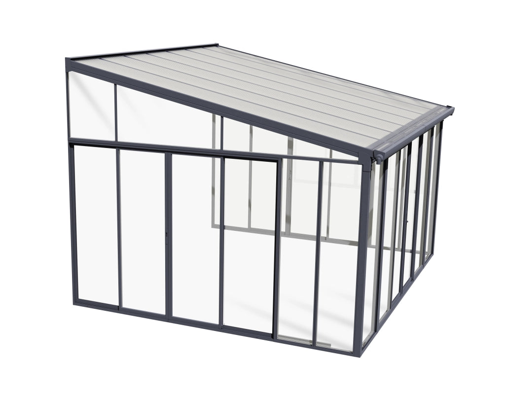 Pergola Chiusa in Alluminio San Remo 4X4.4 m Grigio