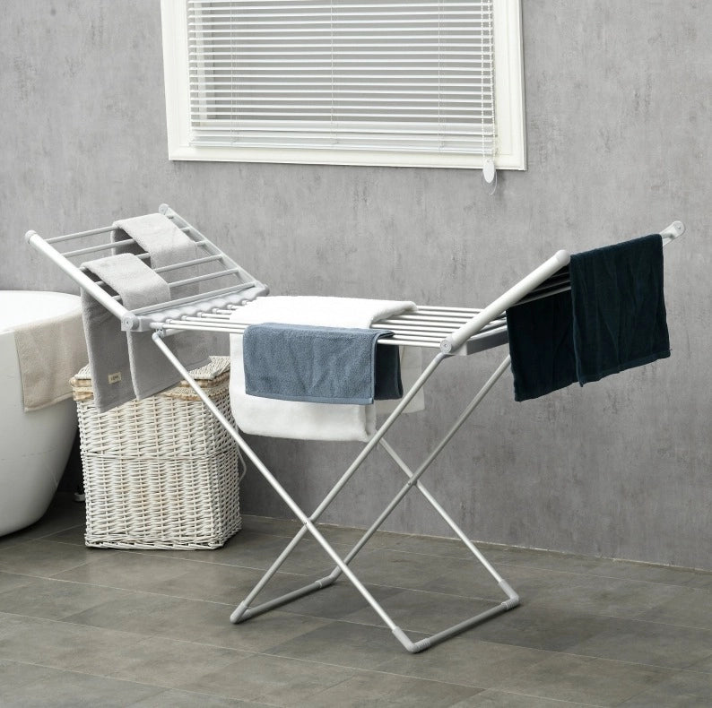 Stendibiancheria elettrico pieghevole 230 W in alluminio