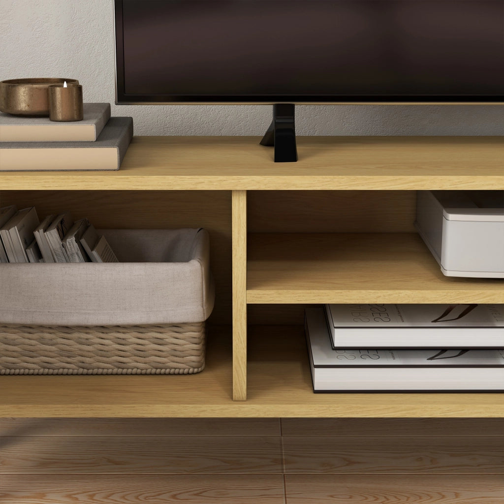 Mobile TV Scandinavo ¨C Xylo ¨C 2 Ante 2 Ripiani Passacavi 150x30x42cm Bianco