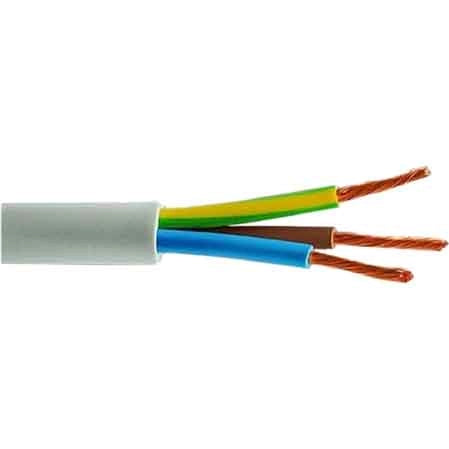 CAVO TRIPOLARE 'BIANCO' Sezione 3x0,75 mm - 100 metrilineari