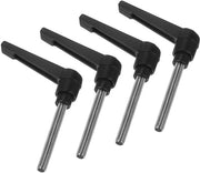 Klemhendels 4 pezzi - Verstelbare - Snelspanner con pulsante - M6 x 50 mm - 304 Acciaio inossidabile - Per macchine e apparecchiature - Viti a manovella