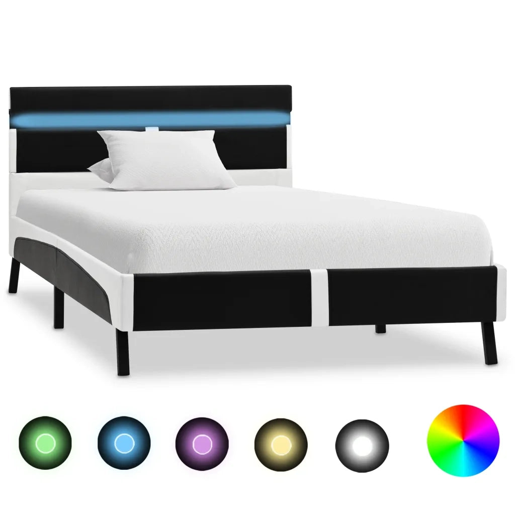 Giroletto con LED Nero in Similpelle 90x200 cm cod mxl 49050