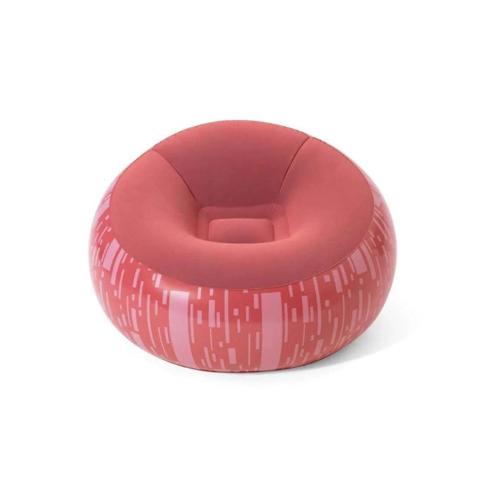 Trade Shop - Poltrona Pouff Gonfiabile Seduta Sagomata 112x112x66cm 3 Colori Assortiti 75052 -