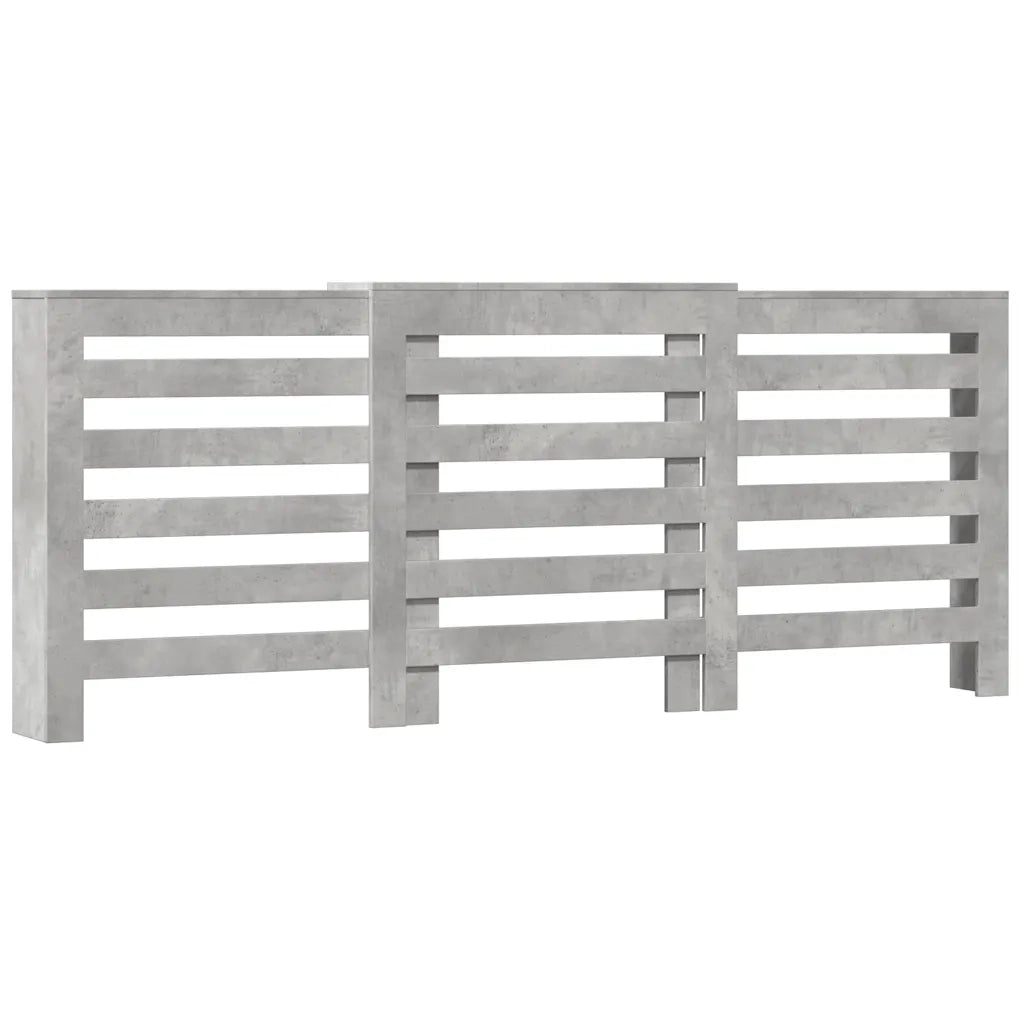 vidaXL Copertura Termosifone Grigio Cemento 205x21,5x83,5 Multistrato